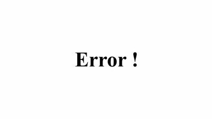 Error Notification Sign with Red Glossy Icon, Error Warning