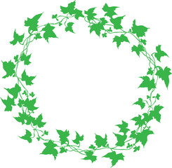 Green ivy vine frame