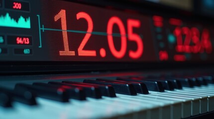 Piano notes and coin finance insights for business seasons illuminating keyboard strategies