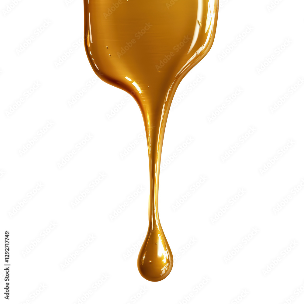 Aufkleber close-up of dripping liquid capturing the essence of fluid dynamics and the art of movement in motio