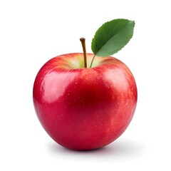 Isolated with white background about red apple