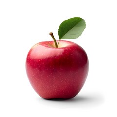Isolated with white background about red apple