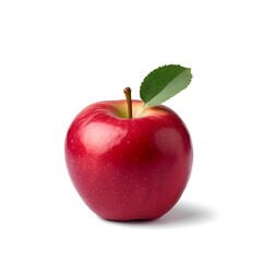 Isolated with white background about red apple