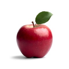 Isolated with white background about red apple