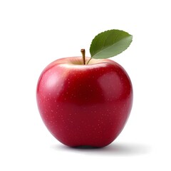 Isolated with white background about red apple