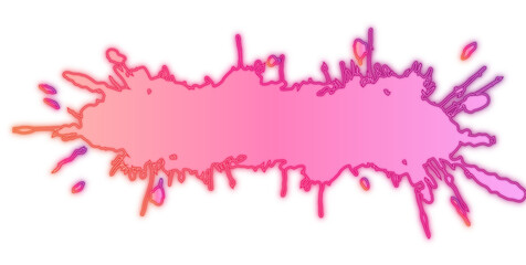Pink neon brush splatter 