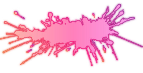 Pink neon brush splatter 