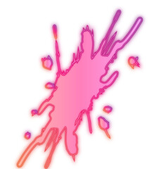 Pink neon brush splatter 