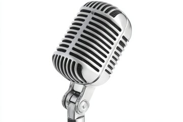 Studio quality microphone set against a white backdrop