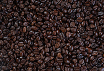 Background coffee bean  Lots of roasted. 