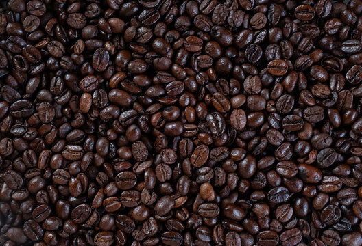 Background coffee bean  Lots of roasted. 