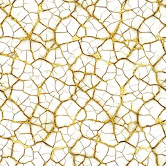 Abstract gold crackle texture seamless pattern background design art high white retro print decor