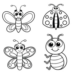 Connect-the-Dots Cartoon Bug Puzzle for Kids