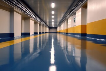 Fototapeta premium Tools for epoxy flooring resin prep and application