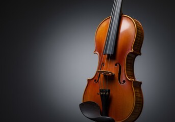 Fototapeta premium Elegant violin still life showcasing the craftsmanship of a musical instrument
