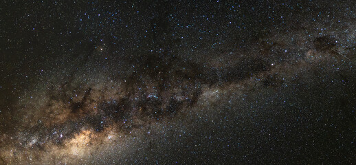 Night Sky Panorama and The Milky Way
