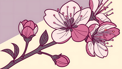 vector illustration of a flower