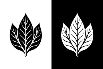Minimalist Sorrel Leaf Icon Clean & Modern Graphic