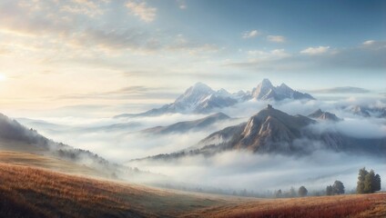 mountain landscape in winter
