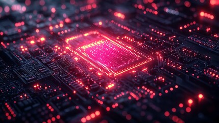 Obraz premium Cybersecurity and personal data protection concept with digital encryption icons, secure network connections, and abstract circuit patterns – internet safety banner design with copy space 