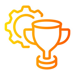award Line Gradient Icon