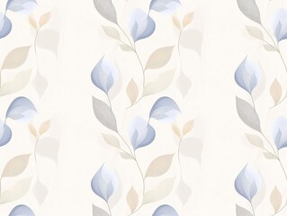 wallpaper of flower pattern, seamless,pastel colors, simple lines