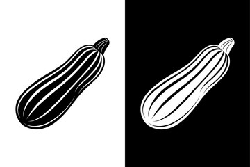 Premium Zucchini Vector Solid Sign for Any Project