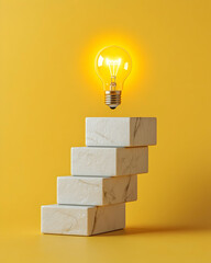 Illuminated Idea Marble Steps