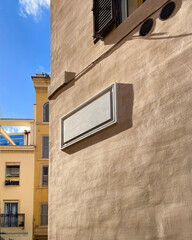 stone sign vitage close up