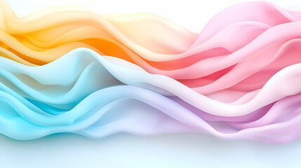 Pastel fabric waves flowing, soft background, design element