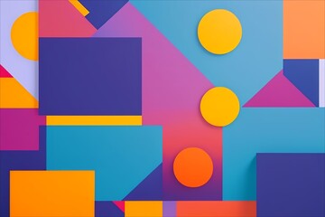 Obraz premium abstract modern colorful geometric background