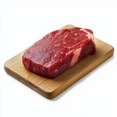 Raw steak on wooden cutting board (3)