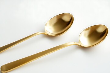 Golden Spoons: Exquisite Dining Utensils