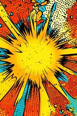 Eye-catching vibrant starburst backdrop ideal for a variety of uses.