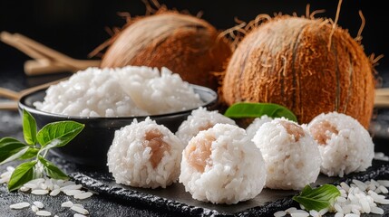 Delicious maldivian bondi bai closeup tropical setting food photography culinary delight artistic perspective