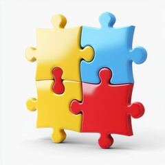 Obraz premium 3d puzzle piece