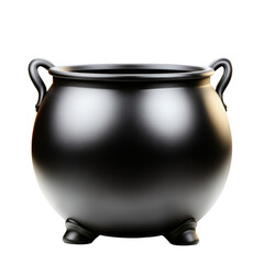 Elegant cooking pot sitting on a sleek black background highlighting its design and versatility in culinary arts isolated on transparent background..