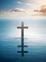 Holy good friday jesus christ background spiritual and reverent design