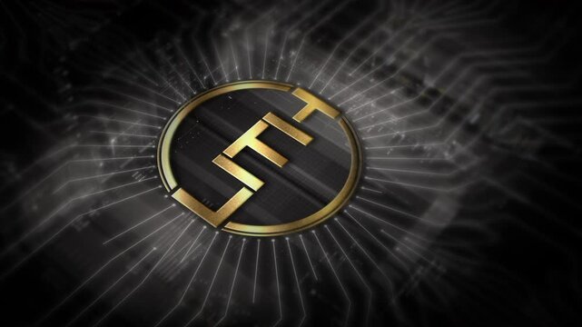 Futuristic digital background highlighting advanced cryptocurrency and encryption technology, featuring blockchain networks and secure cryptographic systems : LITH, LITHIUM FINANCE