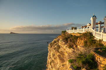 Panorama of the tourist city of Benidorm in Alicante, Spain.