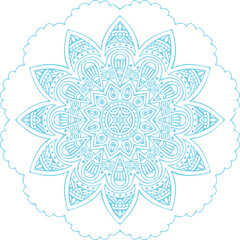 Beautiful Mandala Art and Vector Mandala Design Image.