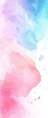 Fototapeta premium Soft Pastel Watercolor Background with Abstract Fluid Designs