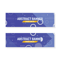 abstract geometric banner