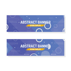 abstract geometric banner