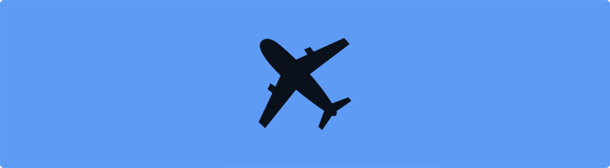 Airplane icon vector. black airplane symbol is isolated on a transparent background. Vector plane icon