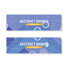 abstract geometric banner