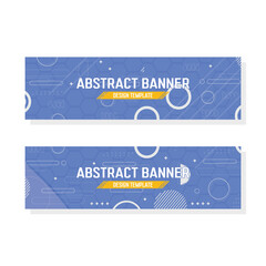 abstract geometric banner
