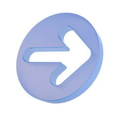 arrow on white background. Isolated 3D illustration