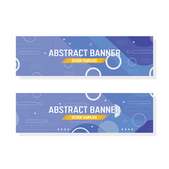 abstract geometric banner