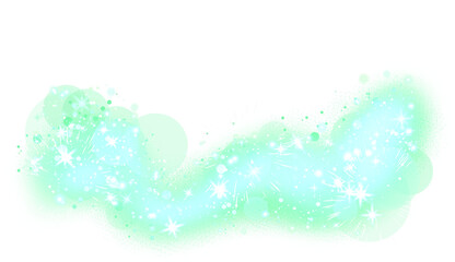 Green bokeh and green glitter